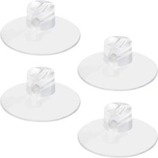 4 Pack Bathroom Shower Caddy Connectors Suction Cups, Heavy Transparent
