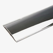 The Gripperrods Premier Chrome  Door Strip/Threshold Gloss Silver Door Bar trim