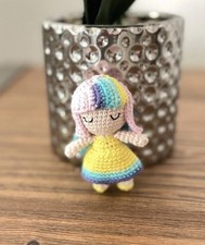 Crochet doll, Amigurumi Handmade gift decoration, Ready-made Charm Figurine