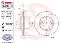 Brembo 2 Bremsscheiben Coated Disc Line BelüFtet 295 Mm (09.B436.41) |