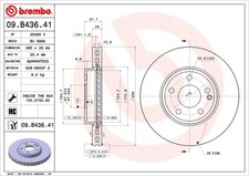 BREMBO 2 Bremsscheiben Coated Disc Line belüftet 295 mm (09.B436.41) |