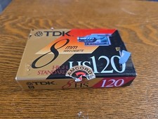 NEW TDK 8MM Tape High Standard HS 120 Sealed Video Cassette Free Shipping