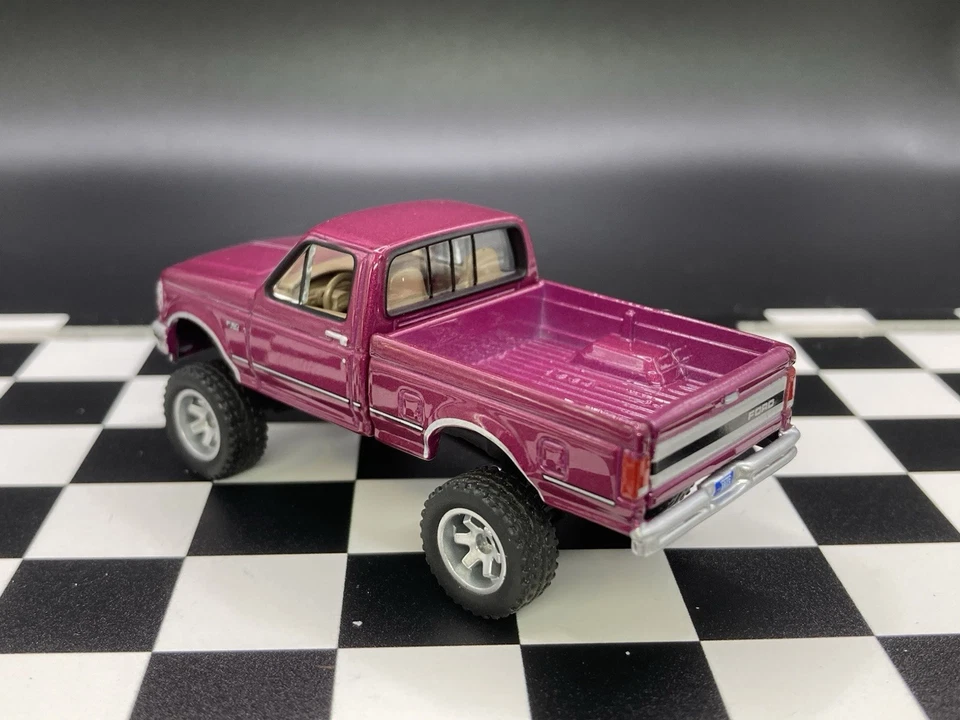 1993 Ford F-150 Lifted 4x4 Truck 1/64 Diecast Custom Johnny Lightning Pickup - Image 4 of 4