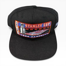 Vintage CCM Snapback Cap Unisex Black 1996 Stanley Cup Playoffs NHL Hockey New