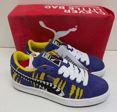 Puma Older Boys Classic Suede Junior Casual Trainers Shoes RRP £85 New UK Size 3 - Image 1 of 4