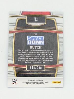 2022 Panini Select WWE Light Blue Prizm Parallel #84 BUTCH /299 | eBay