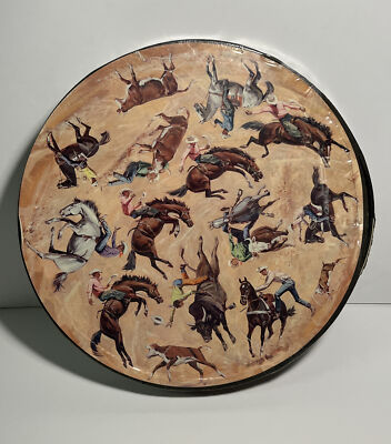 Vintage Springbok Sam Savitt Rodeo Puzzle Circular Cowboy 1967 Rare Sealed NEW