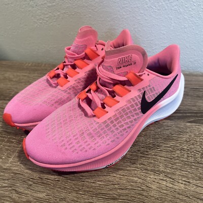 Nike Women's Sneakers Air Zoom Pegasus 37 Running Pink/blk BQ9647-602 sz 