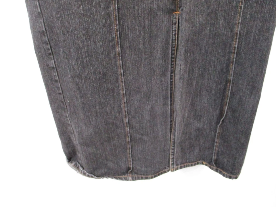 1972 Faded Glory женская юбка 6 серый винтажный специальный выпуск подпоясанный джинсовой ткани длиной - Изображение 4 из 4