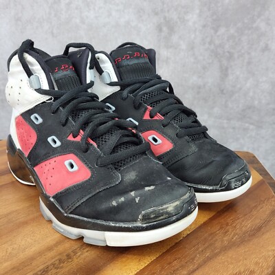 Nike Air Jordan 6 Carmine Sneakers Boys 6.5 Black Red