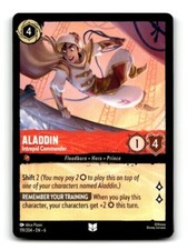 Disney Lorcana Azurite Sea 119/204 EN6 Aladdin - Intrepid Commander