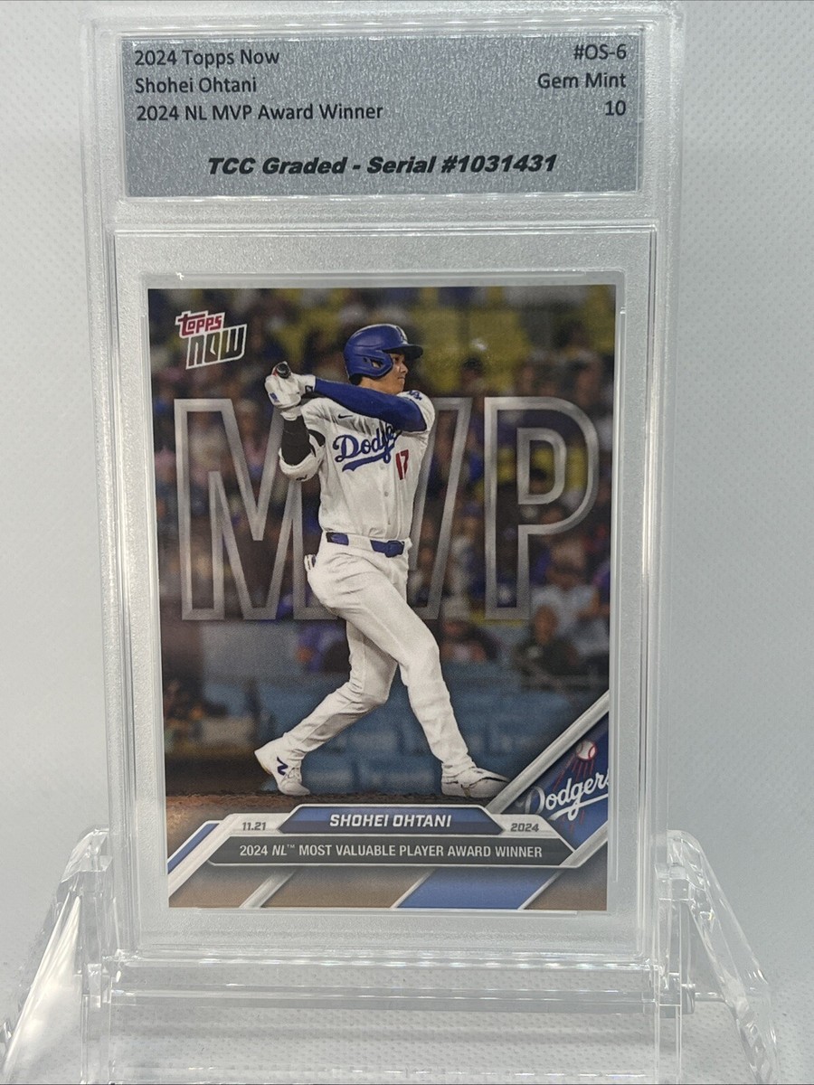 2024 Topps Now Shohei Ohtani NL MVP Award Winner Card - TCC Graded