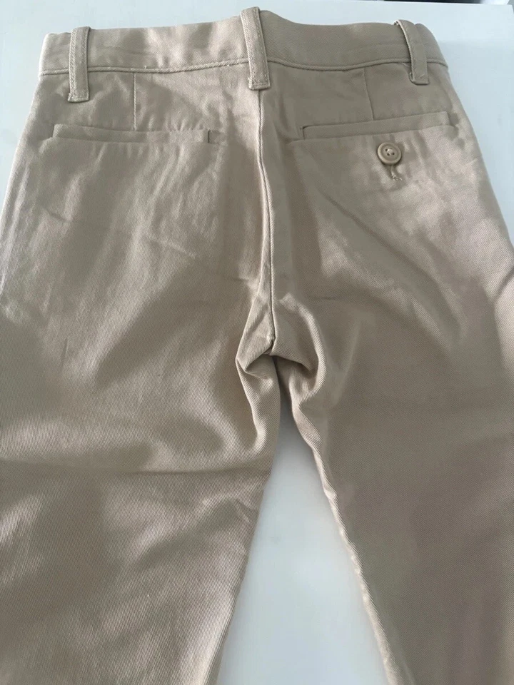 Pantalones Crewcuts Niño Pequeño Talla 3 Ajustados Elastizados Reg W Caqui Nuevos con Etiquetas Foto 3 de 4