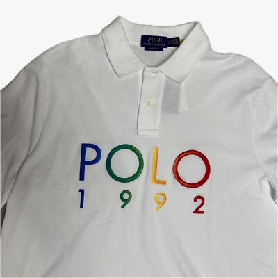 Men Ralph Lauren Polo Classic Fit Polo 1992 Mesh Polo Shirt White