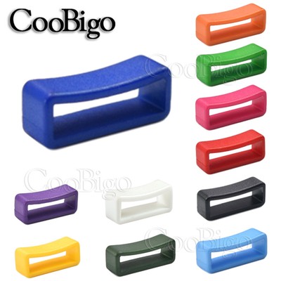 100 PCS 3/4''(20mm) Belt Loop Keeper Buckle Pet Collar Bag Parts