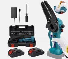 MOTOSEGA A BATTERIA 6 POLLICI 48V MINI ELETTROSEGA LUBRIFICATA A OLIO TAGLIARAMI