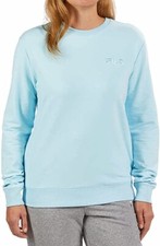 NWT Fila Women's French Terry Long Sleeve Sweatshirt Size XL Sky Blue 50 C795