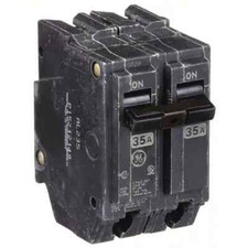 GE THQL2135 CIRCUIT BREAKER, 2-POLE, 35 A, 120/240V AC, 3HXL6, NEW!