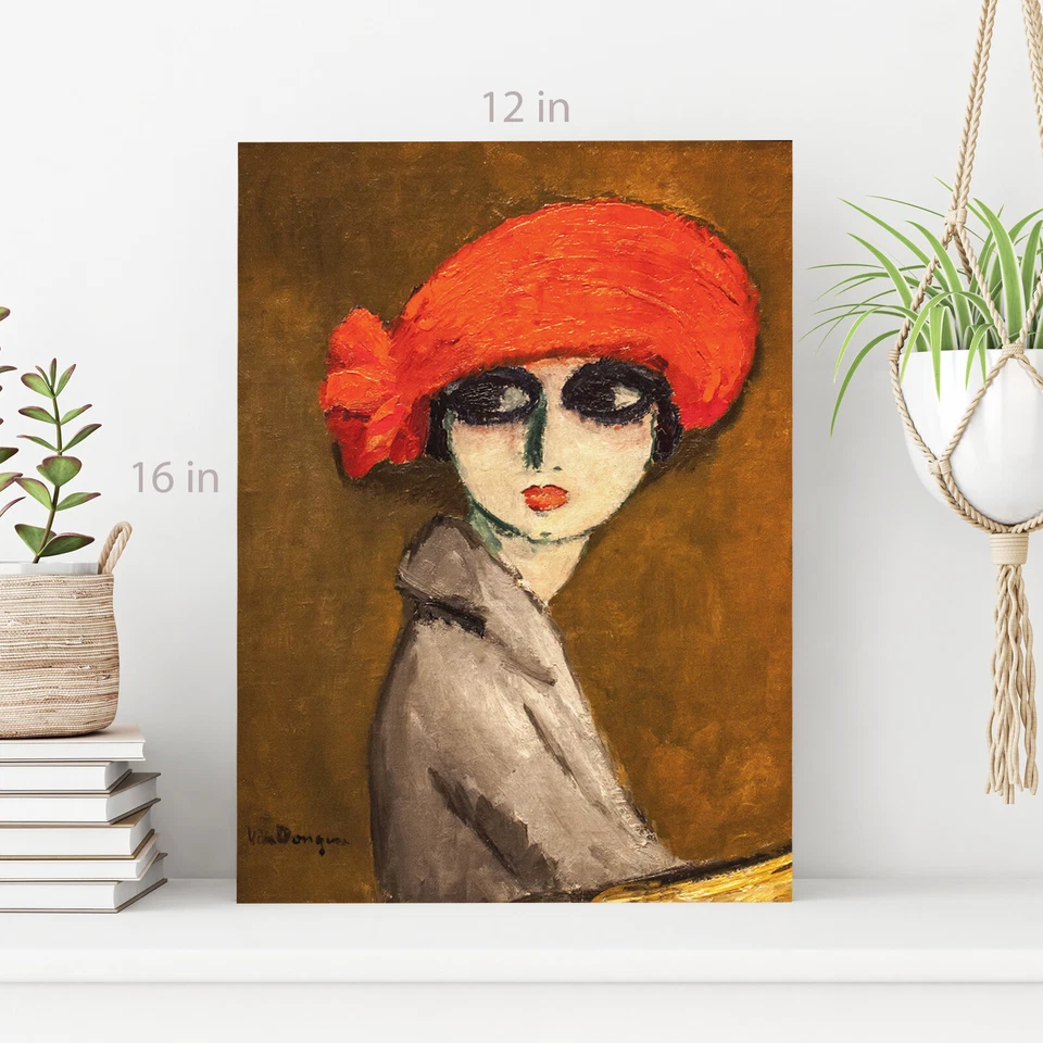 Arte de parede de lona Kees Van DongenThe Corn Poppy pronta para pendurar - Imagem 4 de 4
