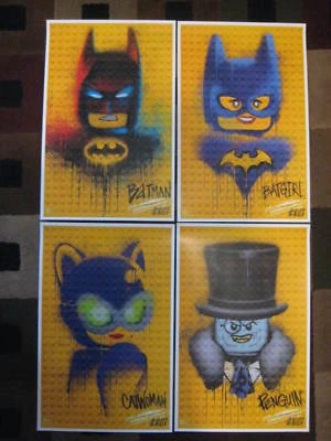 DC Lego Batman 11" x 17" Collector's Movie Posters ( Set of 4 )