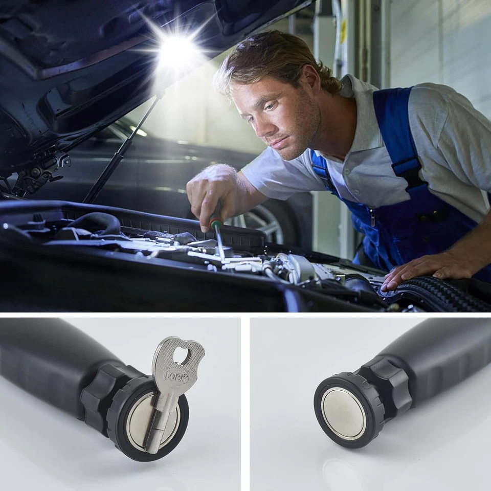 Linterna Led De Trabajo Taller Recargable Profesional Plegable Caza Pesca - Imagen 4 de 4