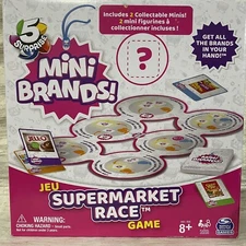 Spinmaster Mini Brands Game Supermarket Race Game 8+ Family Game New