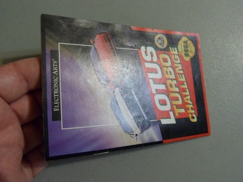 Lotus Turbo Challenge nur Handbuch & Artwork, KEIN SPIEL! OHNE HÜLLE! Original Sega - Bild 6 von 11