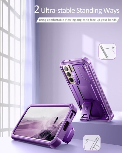 Funda Dexnor Cuerpo Completo Antigolpes para Samsung Galaxy S22 Soporte Incorporado - Imagen 24 de 63
