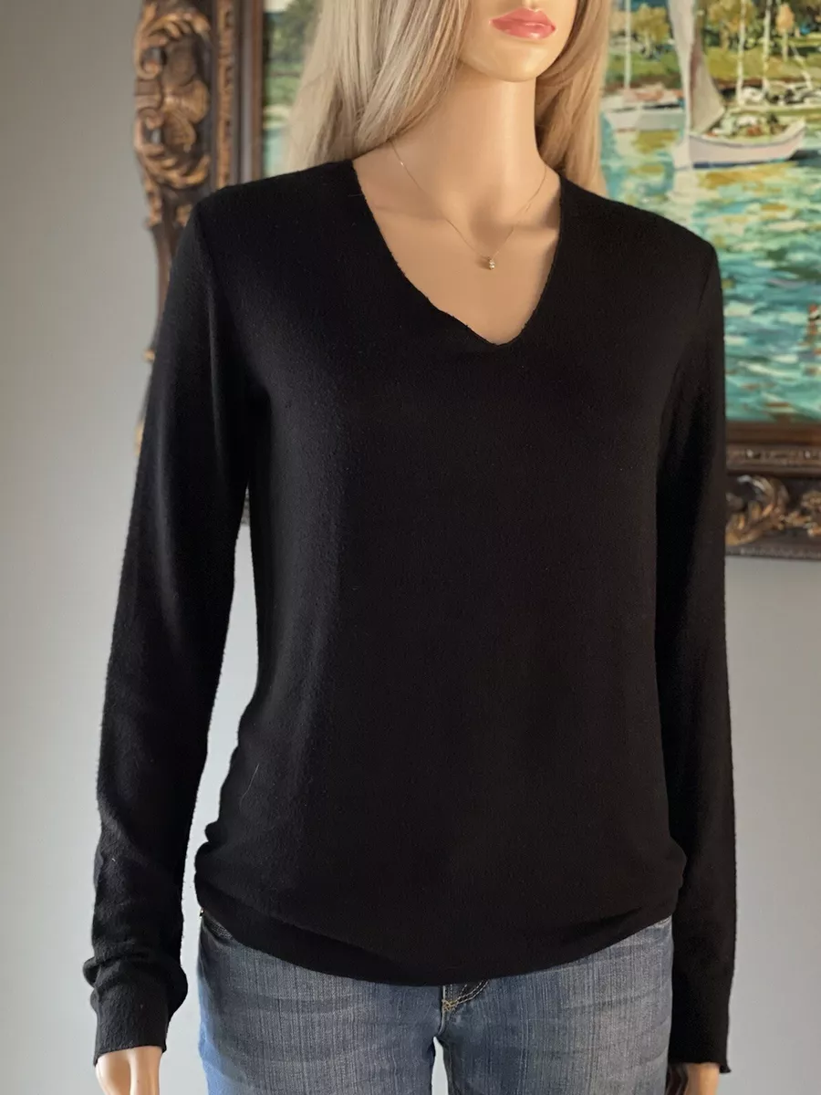 Womens lightweight top black sweater