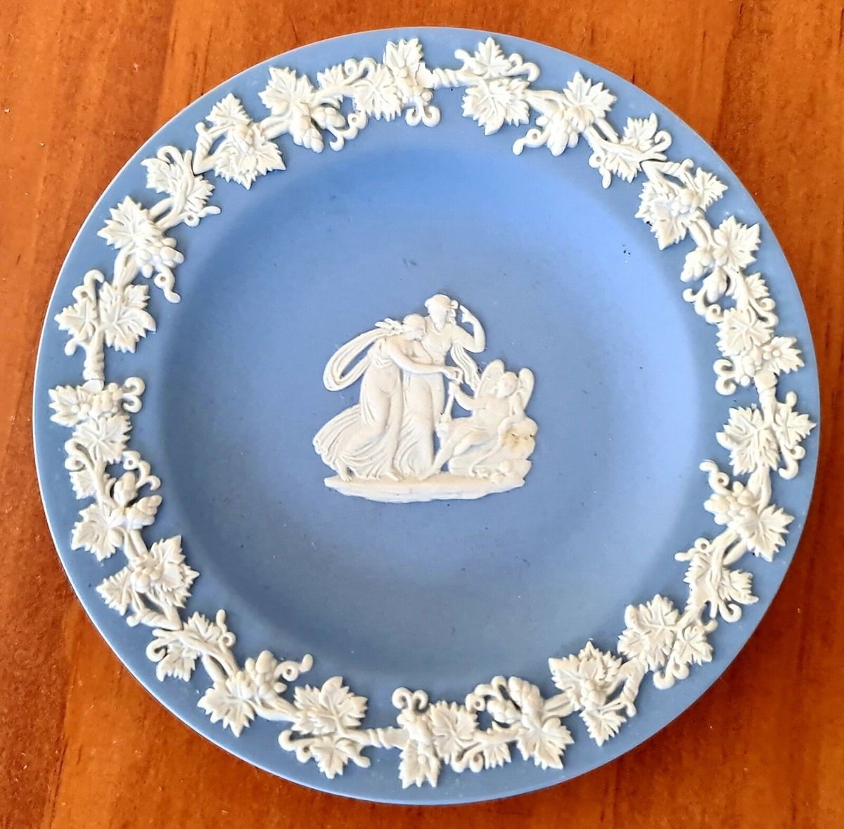Vintage Wedgwood Jasperware Round Blue Trinket Dish | eBay