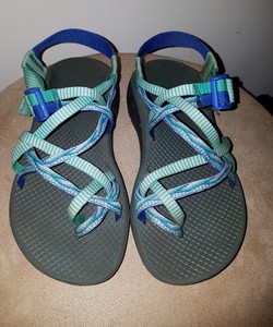 teal color sandals