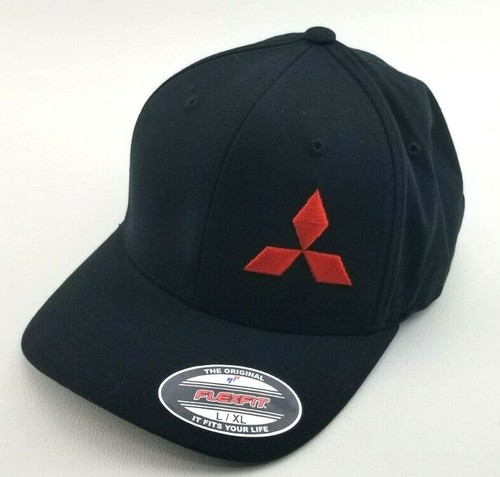 Mitsubishi hat, FlexFit hat, FlexFit 
