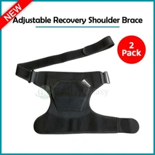 2X Adjustable Shoulder Brace Support Sleeve Torn Rotator Cuff Pain Relief