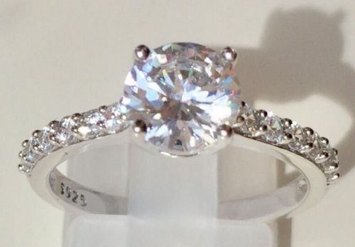 14K Weißgold Rundschliff Diamant Verlobungsring für Damen, Braut 1,00 ct - Bild 5 von 7