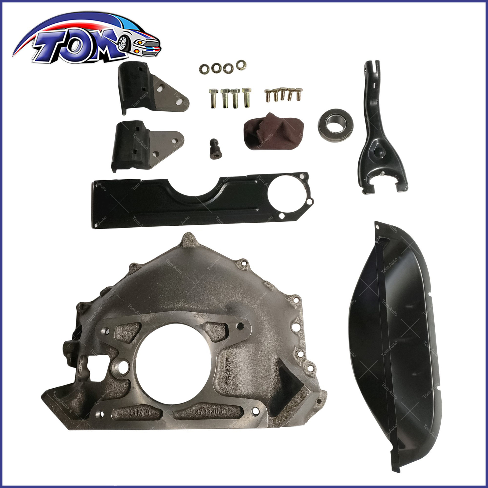 3733365 Bellhousing Kit w/ Clutch Fork Inspection Cover for 5559 Chevy V8 eBay