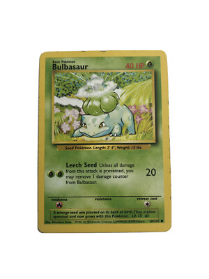 Really Rare Bulbasaur Pokemon Card ( near Mint Condition ) | eBay Really Rare Bulbasaur Pokemon Card ( near Mint Condition ) | eBay