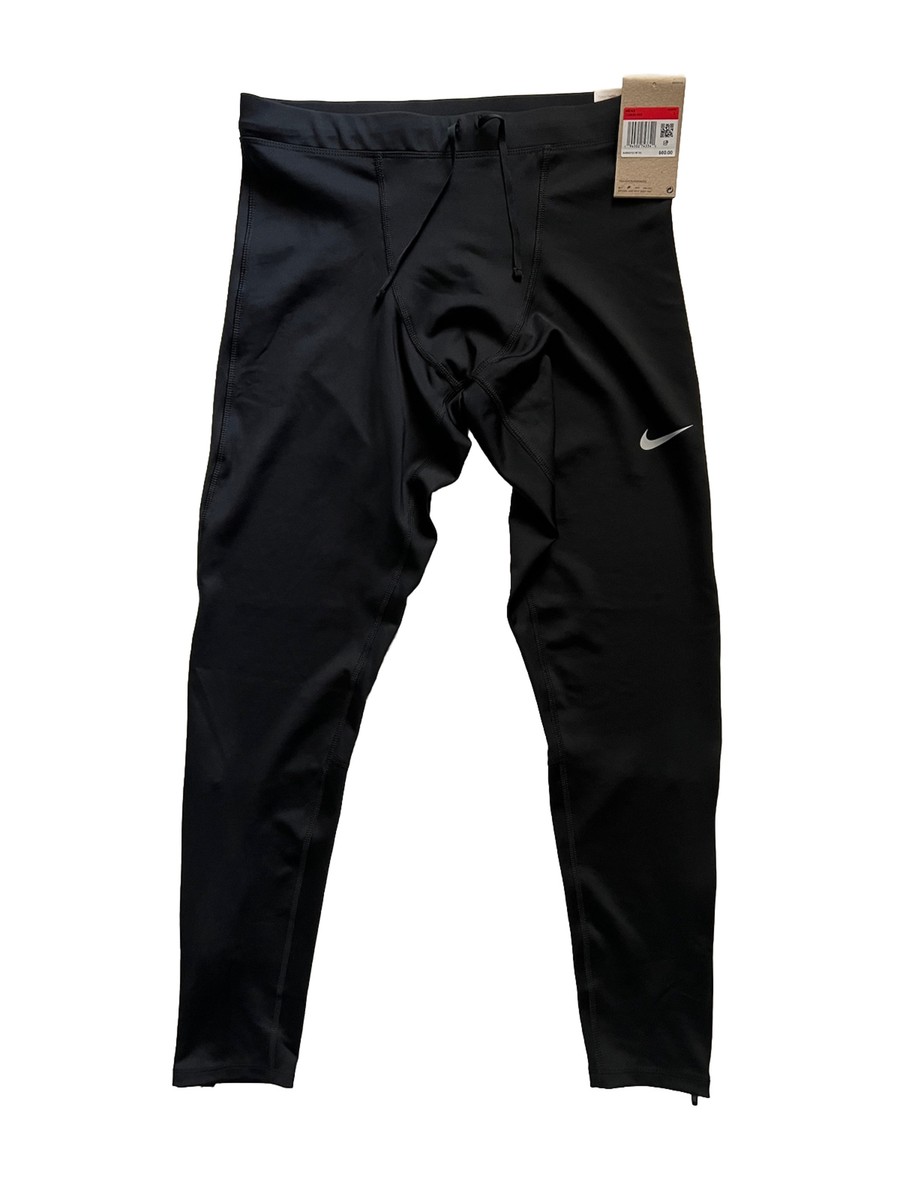 Nike Dri-Fit Challenger Running Tights Mens L CZ8830-010 Black