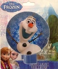 Disney Frozen Olaf with Showering Snowflakes Fallling 4.5" Night Light-New 