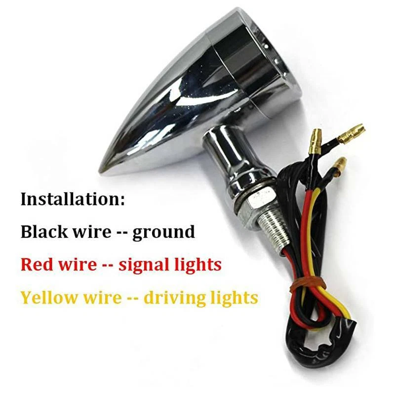 Luz indicadora ámbar señales de giro LEDs para motocicleta Harley XL Sportster 1200 Foto 3 de 4