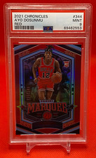 2021-22 Panini Chronicles Ayo Dosunmu Marquee RC Rookie Red /149 PSA 9