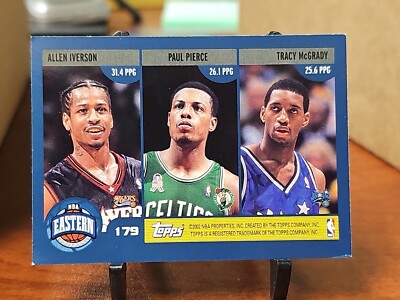 2002-03 Topps League Leaders Shaquille O'Neal/Tim Duncan/Kobe