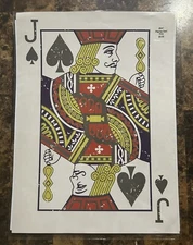 Playing Card Art Poker Gaming Room Art Print Poster 11”x15” Jack Of Spades