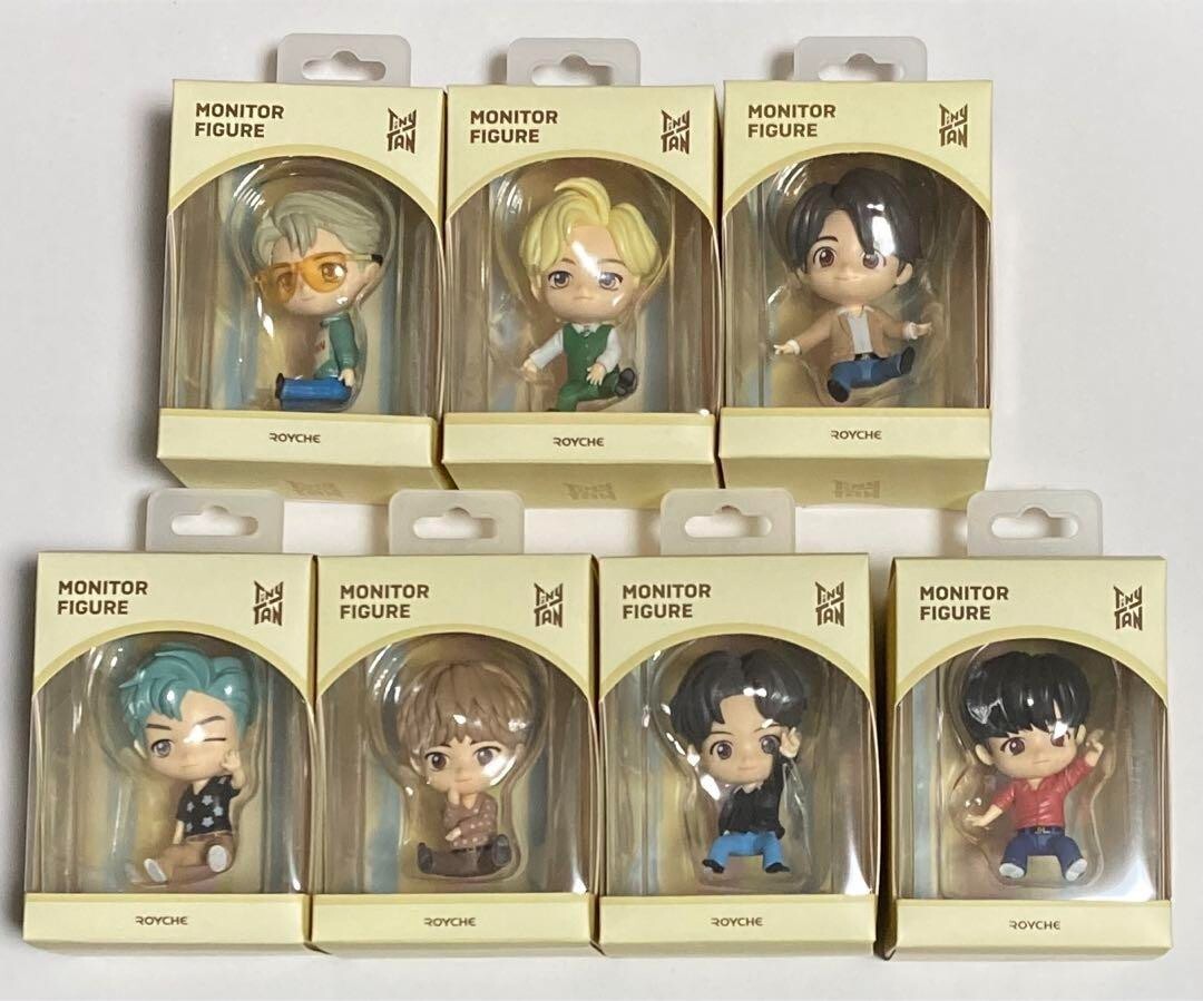 BTS TinyTAN Monitor Figure dynamite ver 7types Complete Set