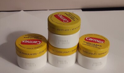 Carmex Classic Lip Balm .25oz. ''New'' Lot of 4