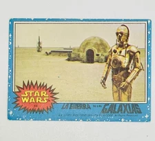 STAR WARS BLUE BORDER 1978 CARD STANI topps ARGENTINA RARE #14 vg condition