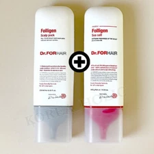 DR.FORHAIR Folligen Sea Salt Scaler 300g + Scalp Pack 250ml Hair Loss Scalp Care