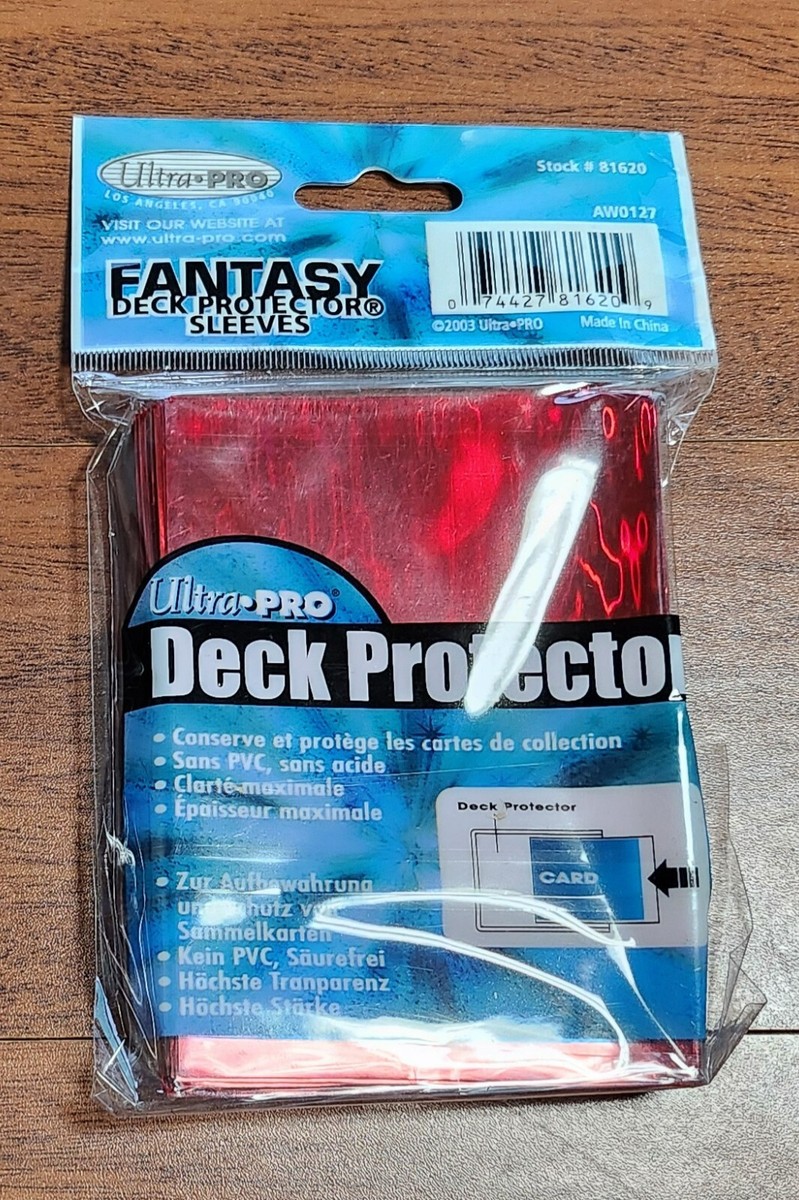 Ultra Pro Fantasy Deck Protector, Red, Very Rare Vintage Ultra Pro Fantasy Deck Protector, Red, Very Rare Vintage
