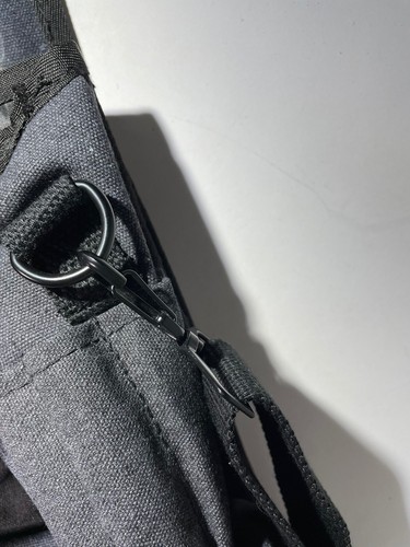 Bella Russo Gray Canvas Laptop Shoulder Bag Messenger Organizer New 15" x 12" - Picture 14 of 22