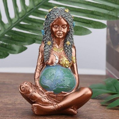 Millennial Gaia Statue,Mutter Erde Statue,Statue der Erde,Harz Dekoration Mut...