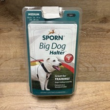 Sporn Big Dog Halter No Pull Dog Harness Medium Dogs Black neck 14-19”